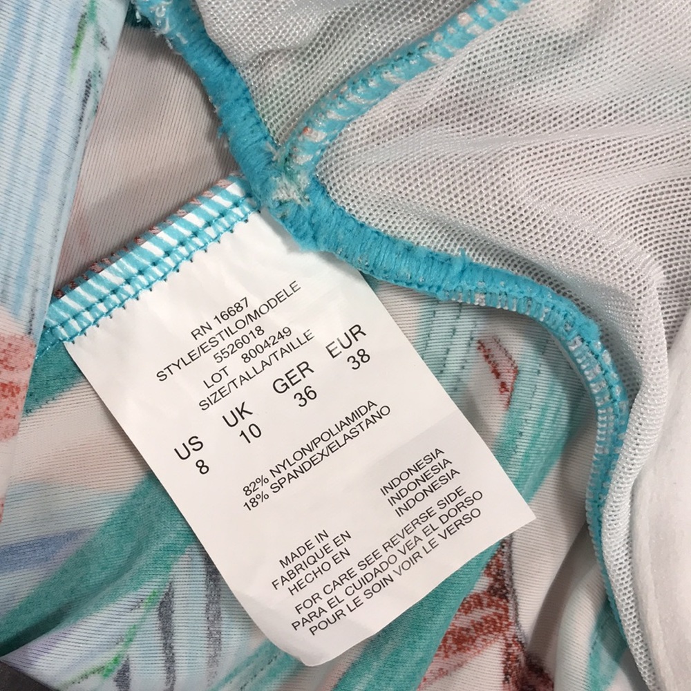 Swim Solutions Resort Ready Print V-Neck Tankini - Picture 8 of 8